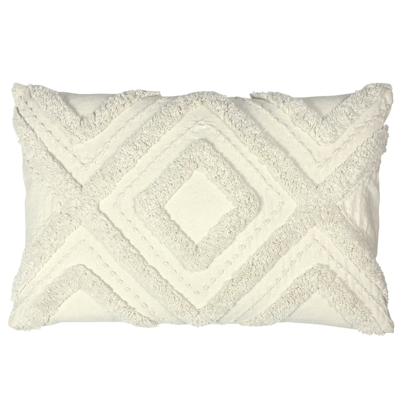 furn. Orson Tufted Cushion Cover in Ecru