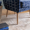 Abstract Blue Furniture - Oswald Velvet Chair Blue Voyage Maison