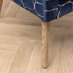 Abstract Blue Furniture - Oswald Velvet Chair Blue Voyage Maison