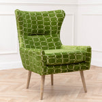 Abstract Green Furniture - Oswald Velvet Chair Green Voyage Maison