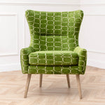 Abstract Green Furniture - Oswald Velvet Chair Green Voyage Maison