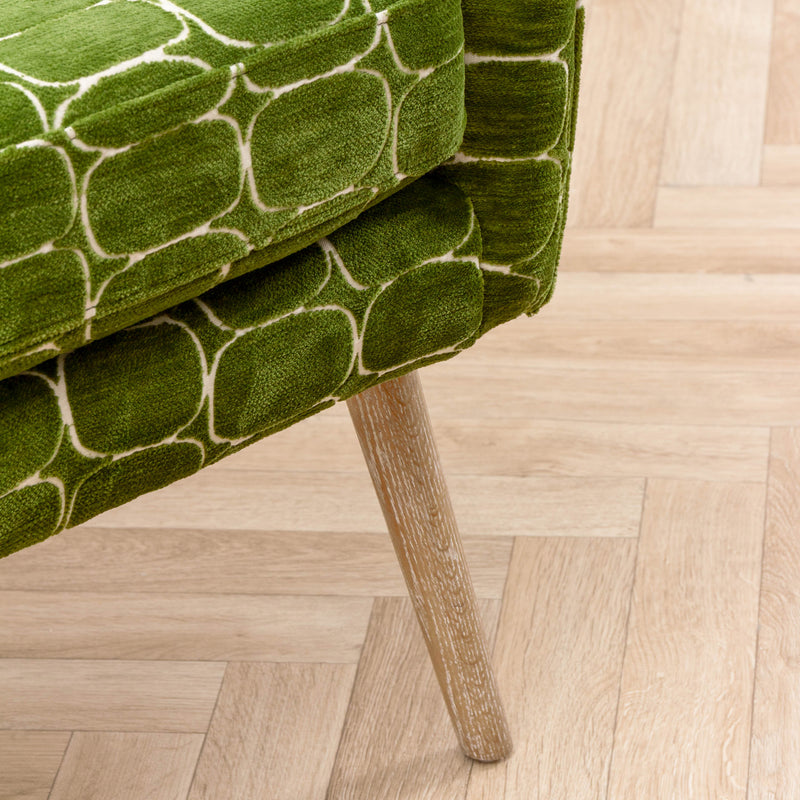 Abstract Green Furniture - Oswald Velvet Chair Green Voyage Maison