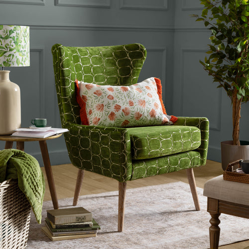 Abstract Green Furniture - Oswald Velvet Chair Green Voyage Maison