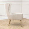 Plain Beige Furniture - Oswald Woven Textured Chair Linen Voyage Maison