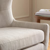 Plain Beige Furniture - Oswald Woven Textured Chair Linen Voyage Maison