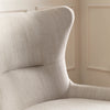 Plain Beige Furniture - Oswald Woven Textured Chair Linen Voyage Maison