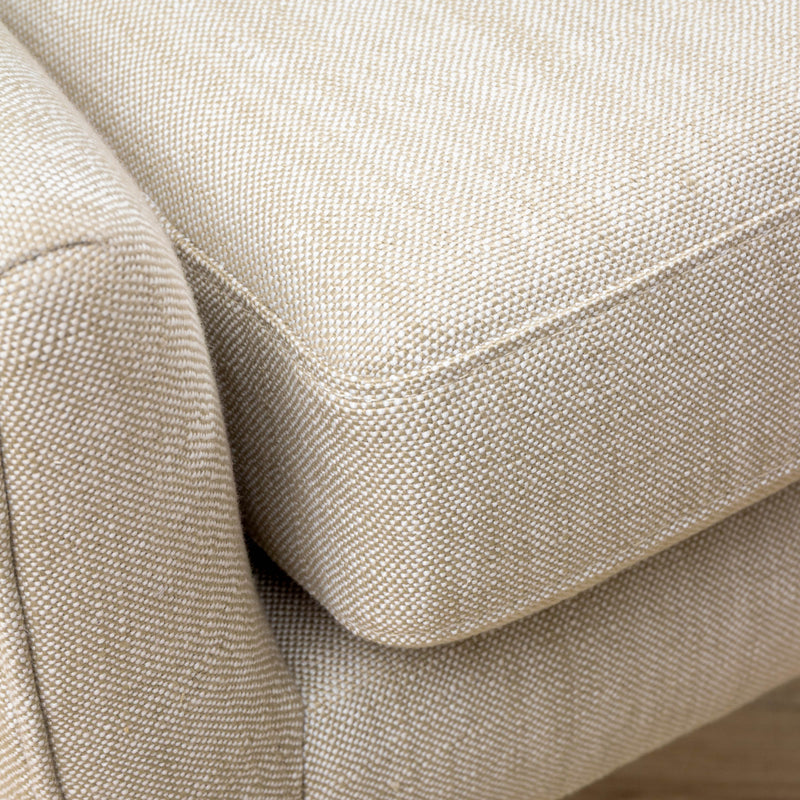Plain Beige Furniture - Oswald Woven Textured Chair Linen Voyage Maison