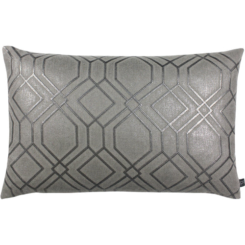 Prestigious Textiles Othello Geometric Cushion Cover in Graphite