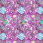 Voyage Maison Out Of This World Printed Cotton Fabric in Blossom