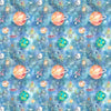 Voyage Maison Out Of This World Printed Cotton Fabric in Sky