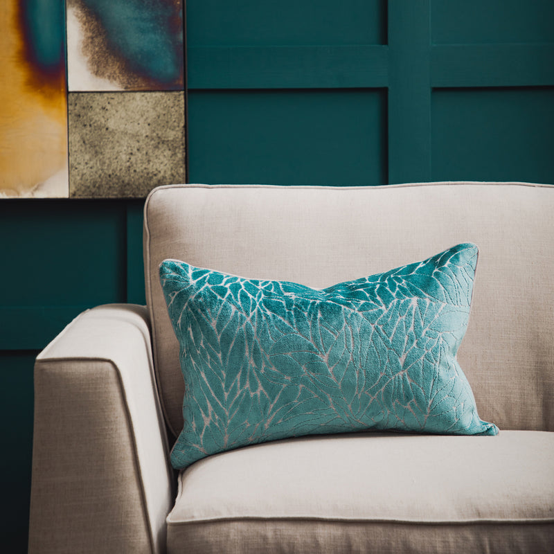 Voyage Maison Ozul Velvet Cushion Cover in Turquoise