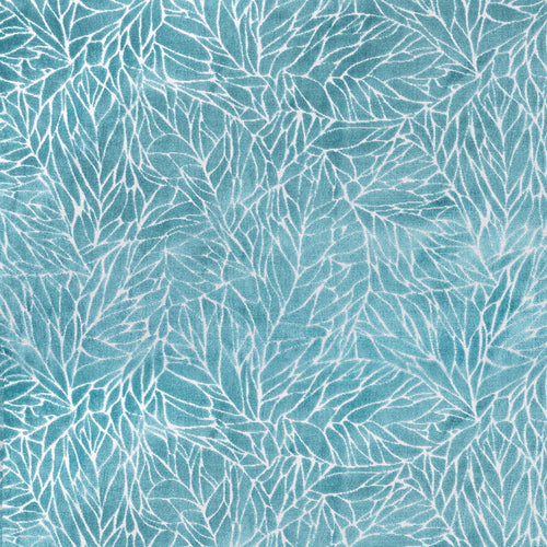 Voyage Maison Ozul Jacquard Velvet Fabric in Turquoise