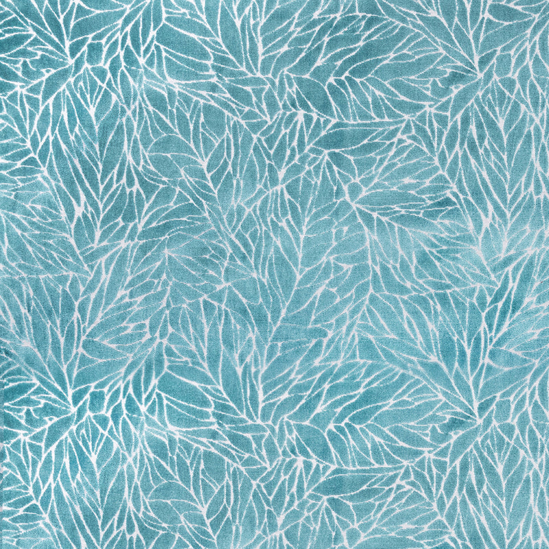 Voyage Maison Ozul Jacquard Velvet Fabric in Turquoise