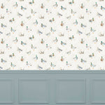 Voyage Maison Paddling Ducks 1.4m Wide Width Wallpaper in Cream