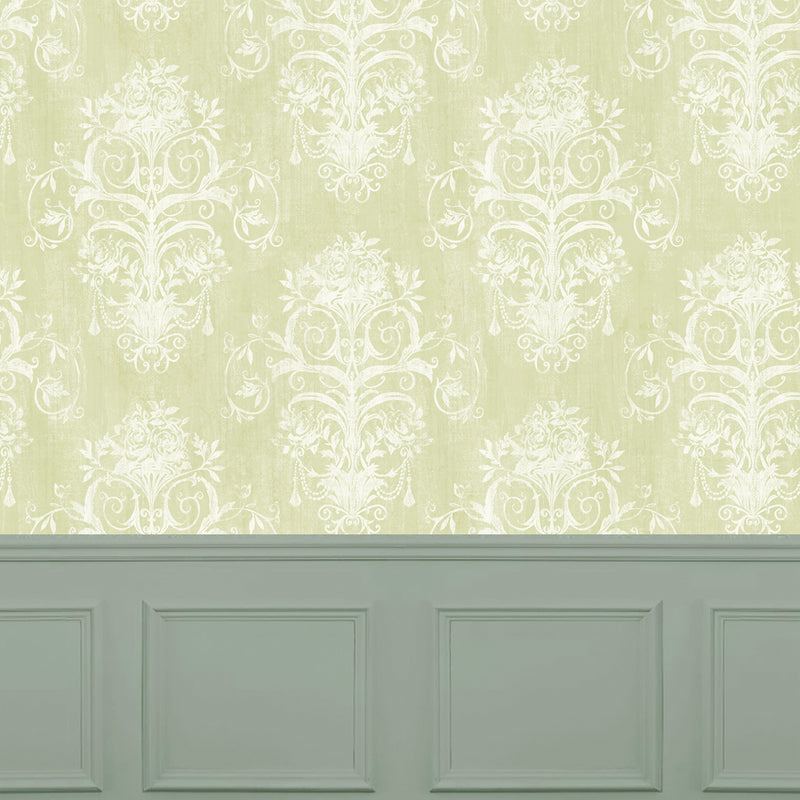 Voyage Maison Palazzo 1.4m Wide Width Wallpaper in Celery