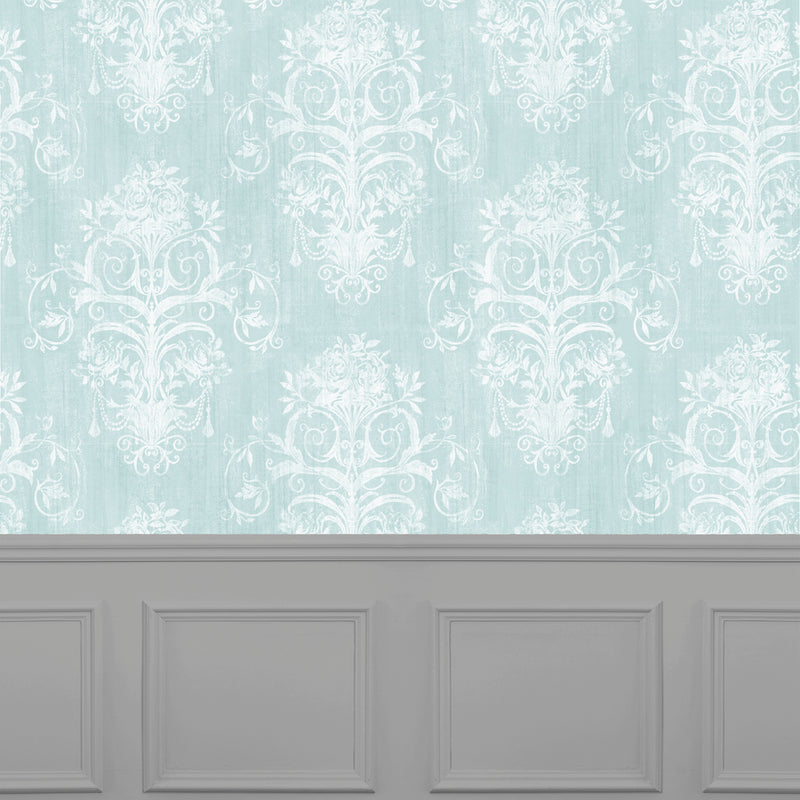 Voyage Maison Palazzo 1.4m Wide Width Wallpaper in Duck Egg