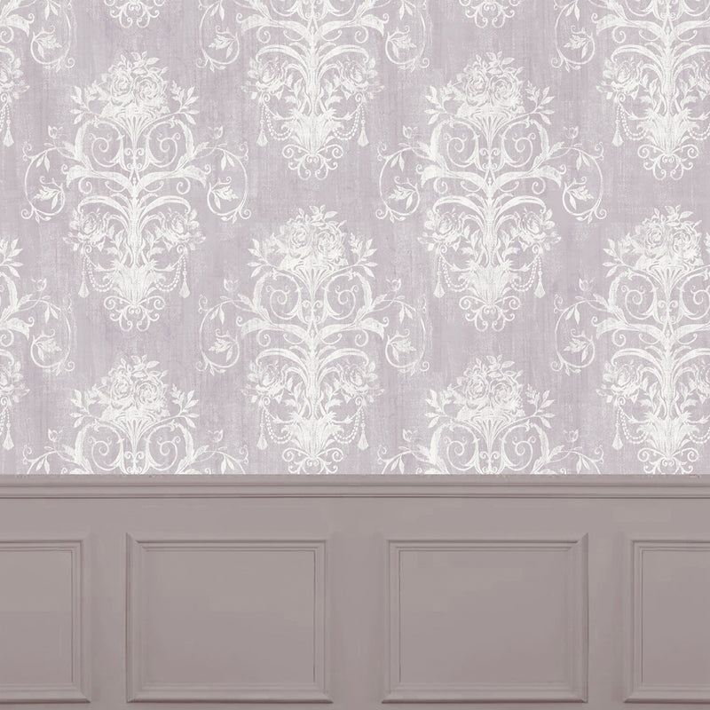 Voyage Maison Palazzo 1.4m Wide Width Wallpaper in Mulberry