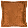 Paoletti Palmeria Quilted Velvet Cushion Cover in Rust