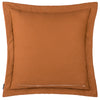 Paoletti Palmeria Quilted Velvet Cushion Cover in Rust