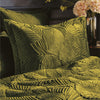 Paoletti Palmeria Quilted Velvet Duvet Cover Set in Moss