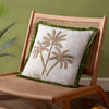  Green Cushions - Palm Embroidered Cushion Cover Green furn.