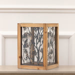 Floral Black Accessories - Paloma Wooden Floral Lantern Natural Voyage Maison