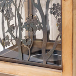 Floral Black Accessories - Paloma Wooden Floral Lantern Natural Voyage Maison