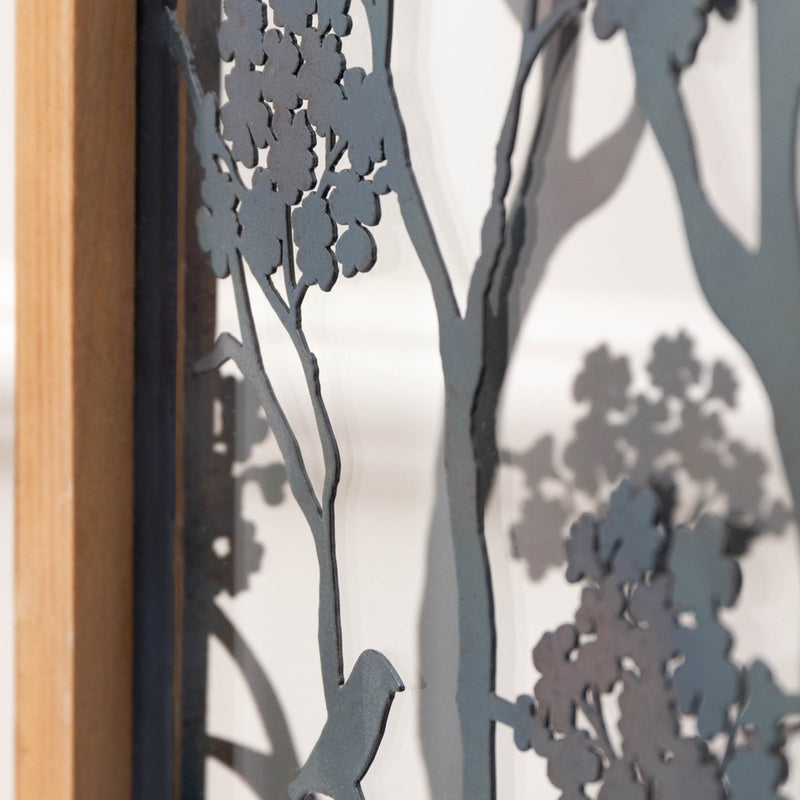 Floral Black Accessories - Paloma Wooden Floral Lantern Natural Voyage Maison