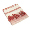 furn. Pangea Tasselled Throw in Terracotta