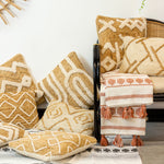 furn. Pangea Tasselled Throw in Terracotta