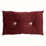 Paoletti Panther Velvet Ready Filled Cushion in OxBlood