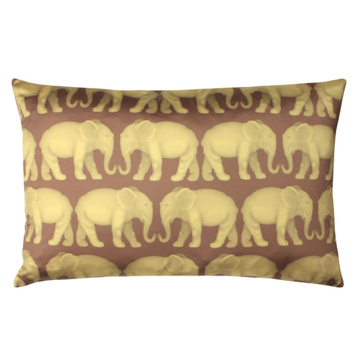 Paoletti Parade Elephant Cushion Cover in Brick