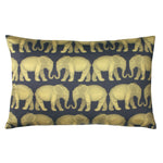 Paoletti Parade Elephant Cushion Cover in Navy