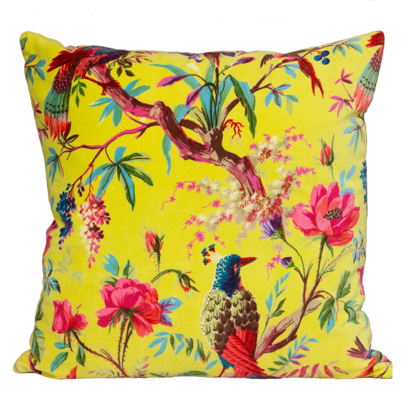 Paoletti Paradise Velvet Cushion Cover in Aracia