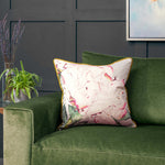 Geometric Pink Cushions - Parcevall Printed Cushion Cover Fuchsia Marie Burke