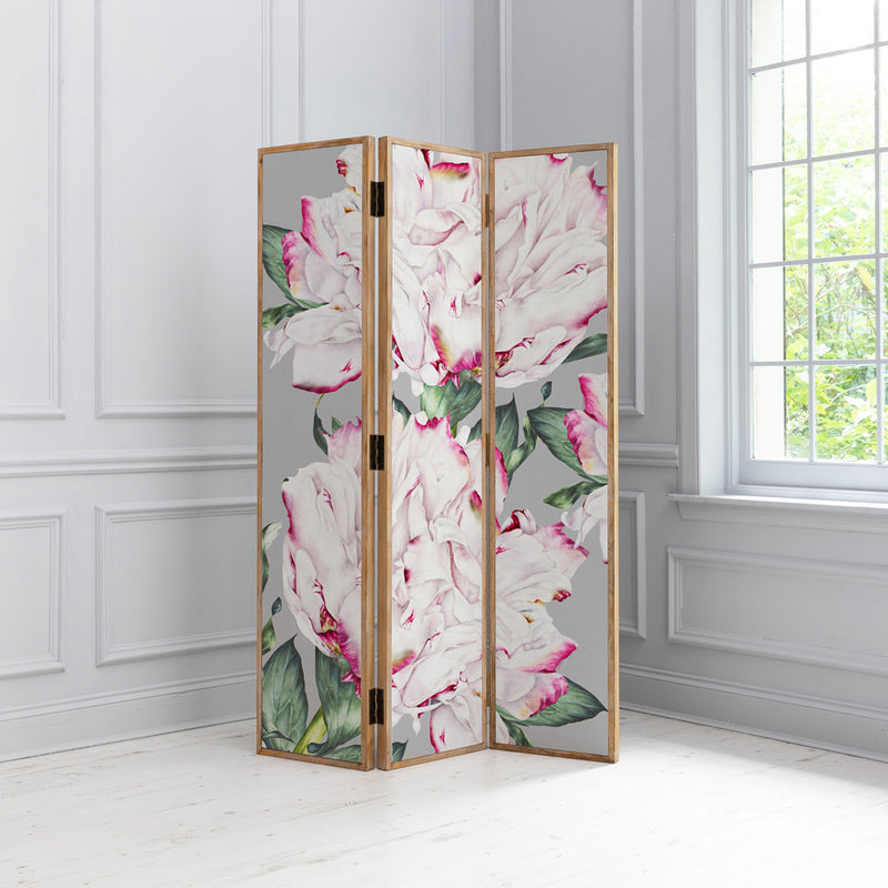 Marie Burke Parcevall Solid Wood Room Divider in Fuchsia