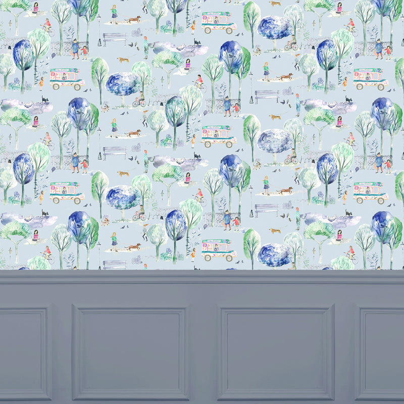 Voyage Maison Parklife 1.4m Wide Width Wallpaper in Sky