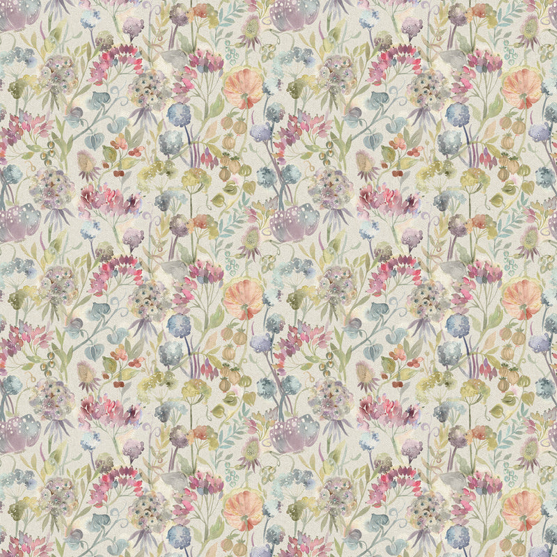 Voyage Maison Patrice Printed Cotton Fabric in Loganberry