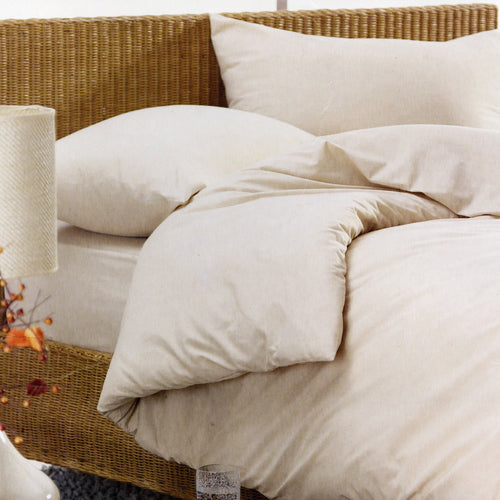  Bedding - Dyed  Duvet Cover Set Cream Riva Home