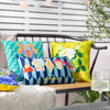 Abstract Blue Cushions - Peachy Outdoor Cushion Cover Aqua furn.