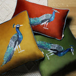 Evans Lichfield Peacock Rectangular Cushion Cover in Sunset