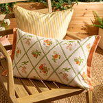  Cushions - Peach Trellis Outdoor Cushion Cover Orange Voyage Maison