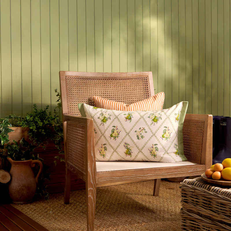  Cushions - Pear Trellis Outdoor Cushion Cover Green Voyage Maison