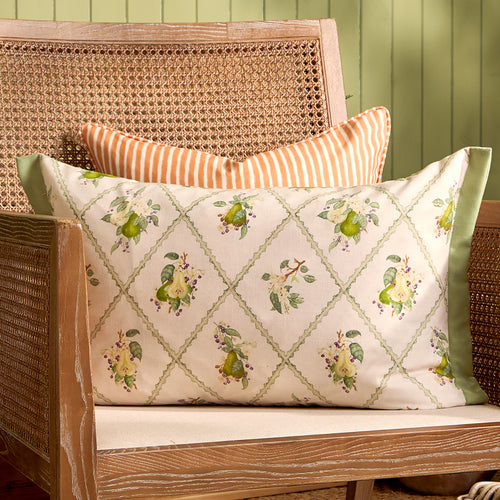  Cushions - Pear Trellis Outdoor Cushion Cover Green Voyage Maison