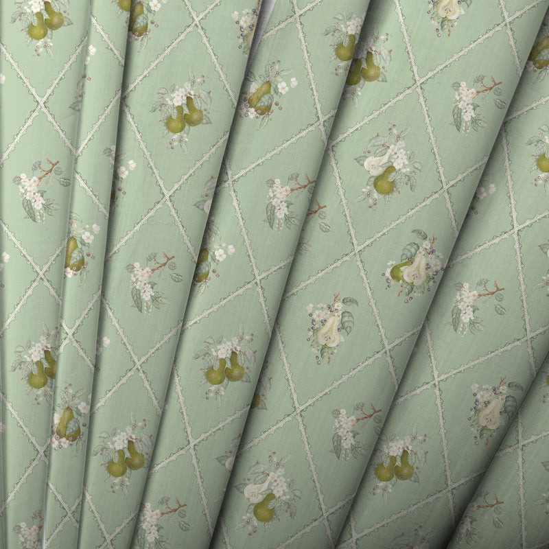  Fabric - Pear Trellis  Fabric Verdure Voyage Maison