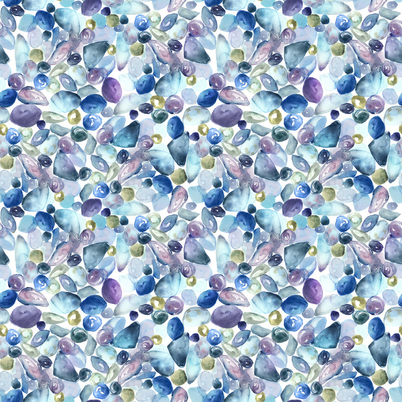 Pebbles Wallpaper Sample Marine