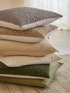 Abstract Beige Cushions - Pebble Textured Chenille Feather Filled Cushion Stone Yard