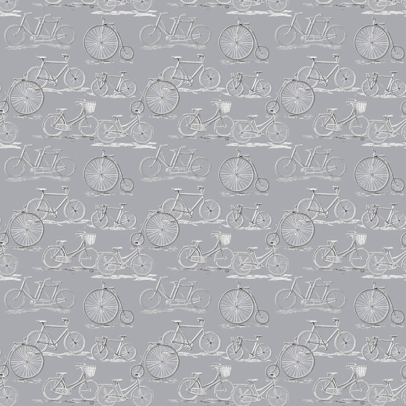 Voyage Maison Pennyfarthing Printed Cotton Fabric in Antique