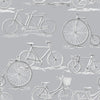 Voyage Maison Penny Farthing 1.4m Wide Width Wallpaper in Charcoal