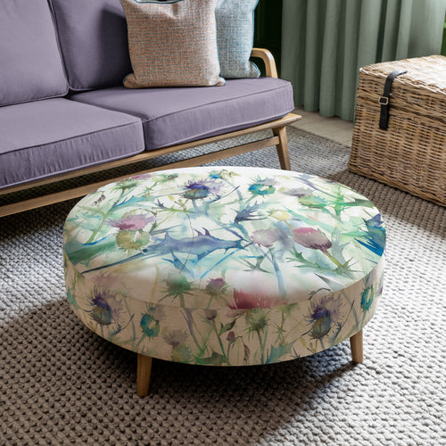 Voyage Maison Petra Large Footstool in Cirsium Damson